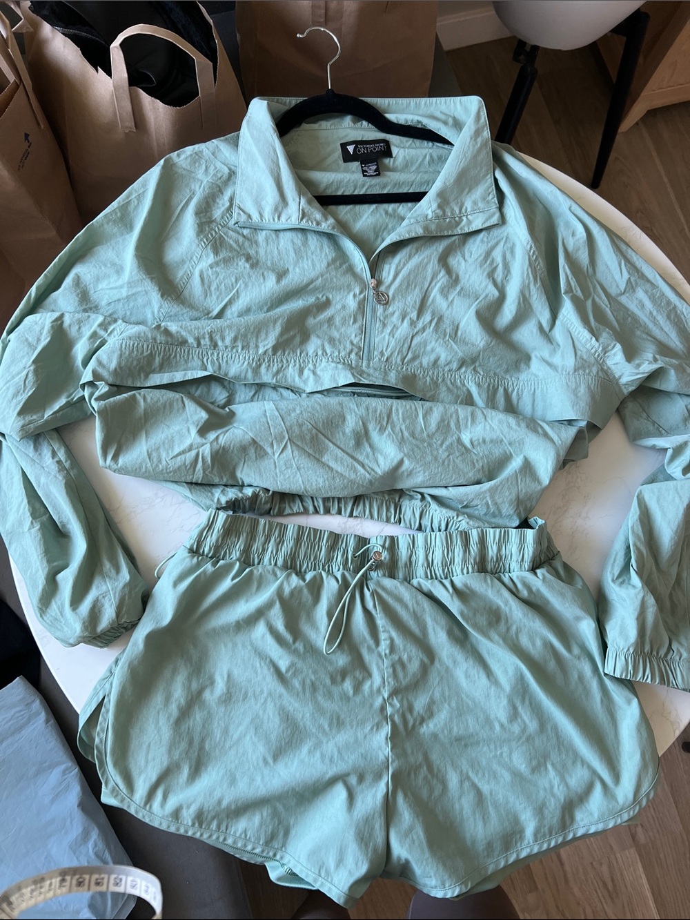Victoria's Secret Mint Green Pullover & Shorts Set